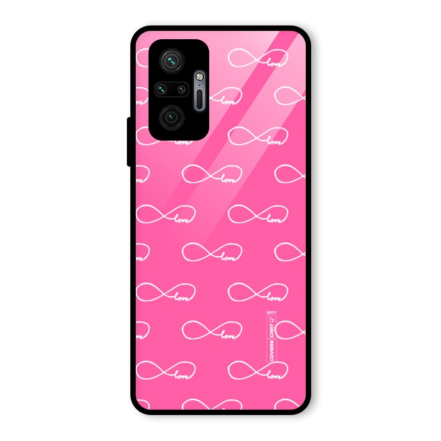 Infinity Love Glass Back Case for Redmi Note 10 Pro