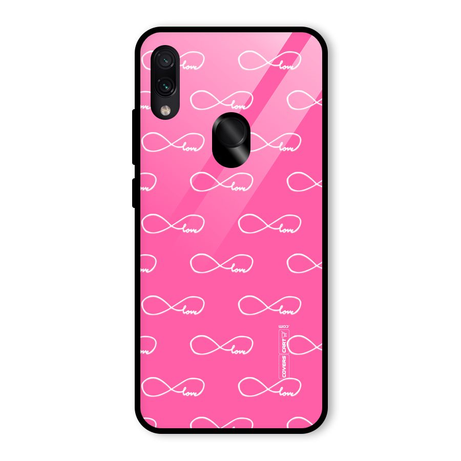 Infinity Love Glass Back Case for Redmi Note 7 Pro