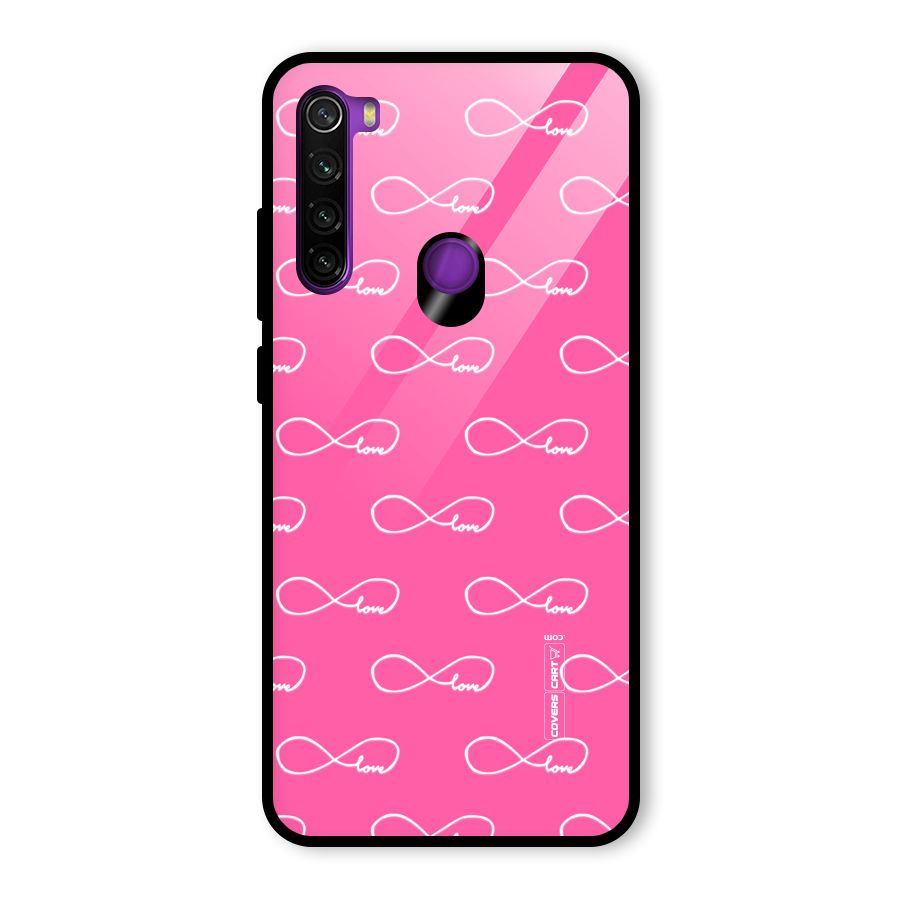 Infinity Love Glass Back Case for Redmi Note 8