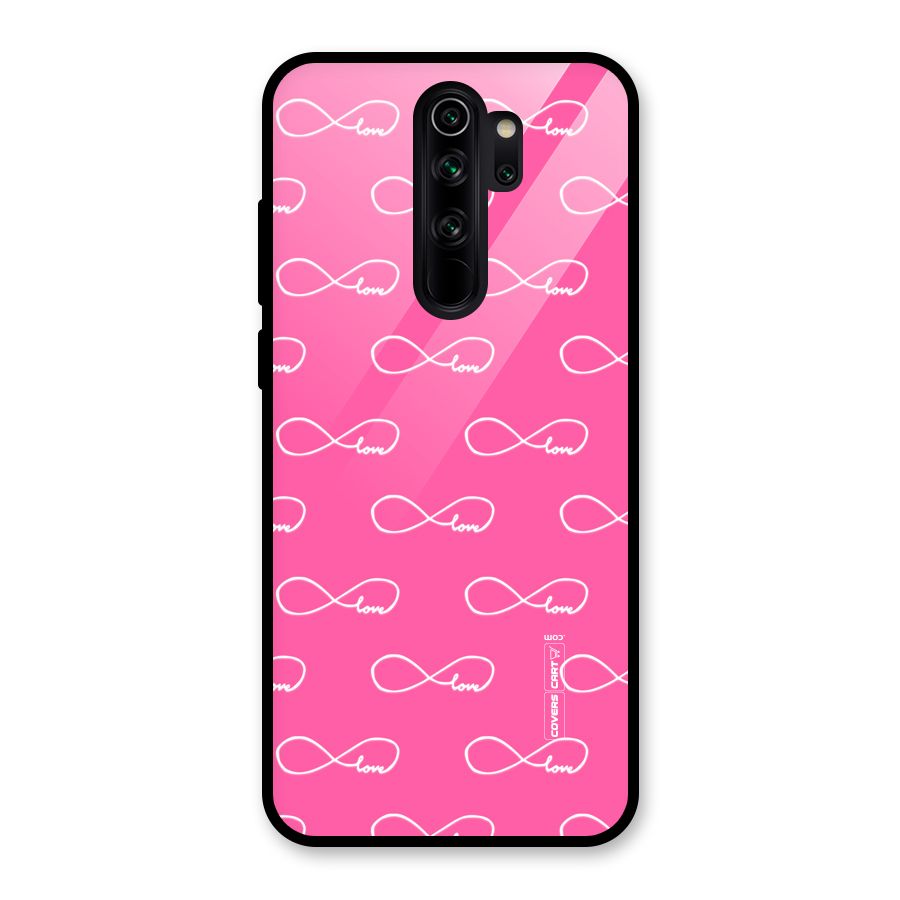 Infinity Love Glass Back Case for Redmi Note 8 Pro