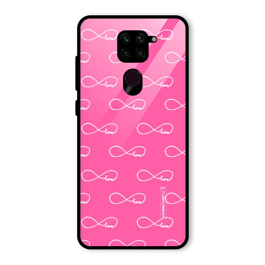 Infinity Love Glass Back Case for Redmi Note 9