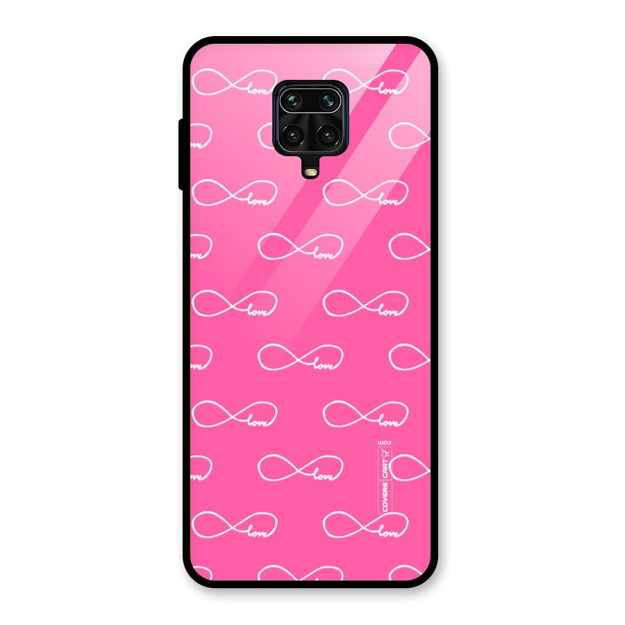 Infinity Love Glass Back Case for Redmi Note 9 Pro