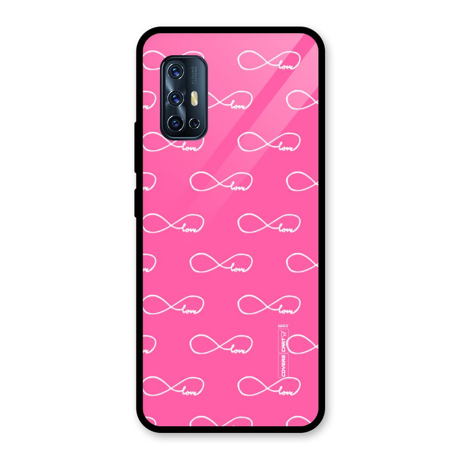 Infinity Love Glass Back Case for Vivo V17