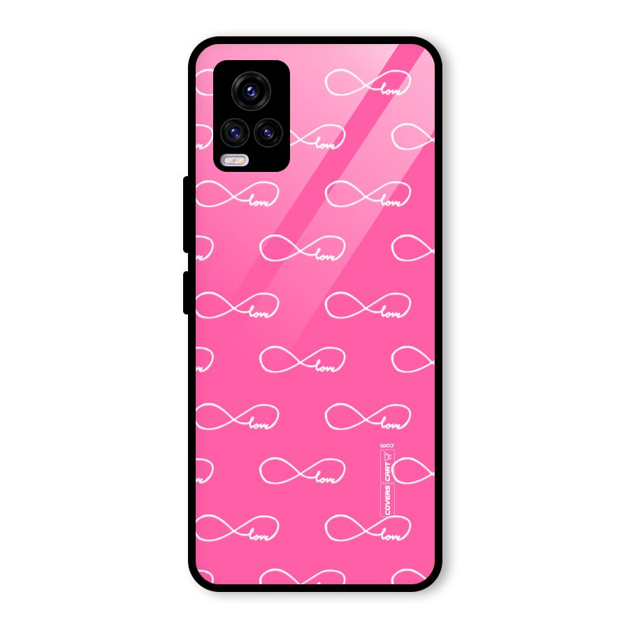 Infinity Love Glass Back Case for Vivo V20