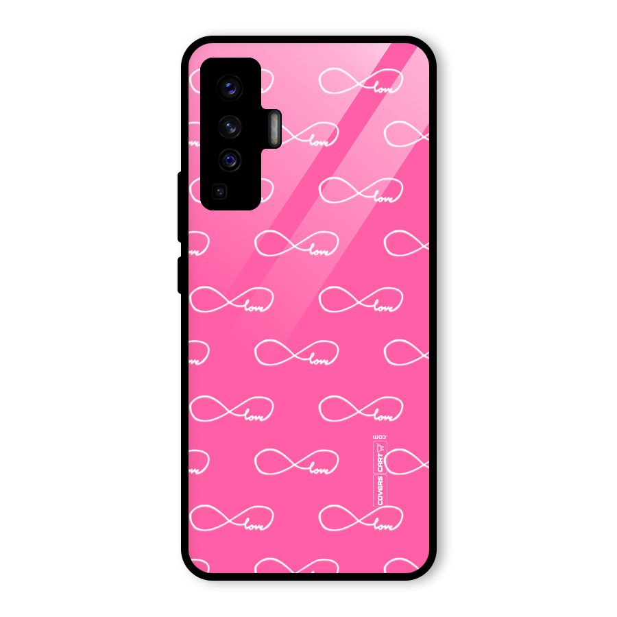 Infinity Love Glass Back Case for Vivo X50