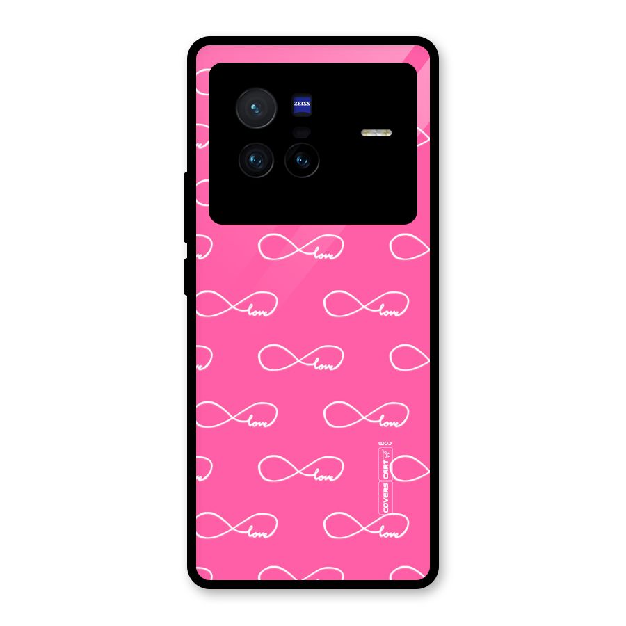 Infinity Love Glass Back Case for Vivo X80