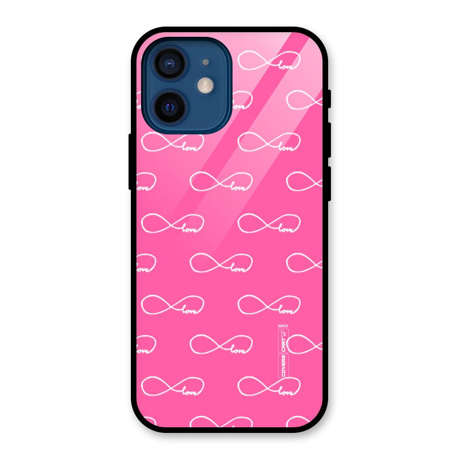 Infinity Love Glass Back Case for iPhone 12 Mini