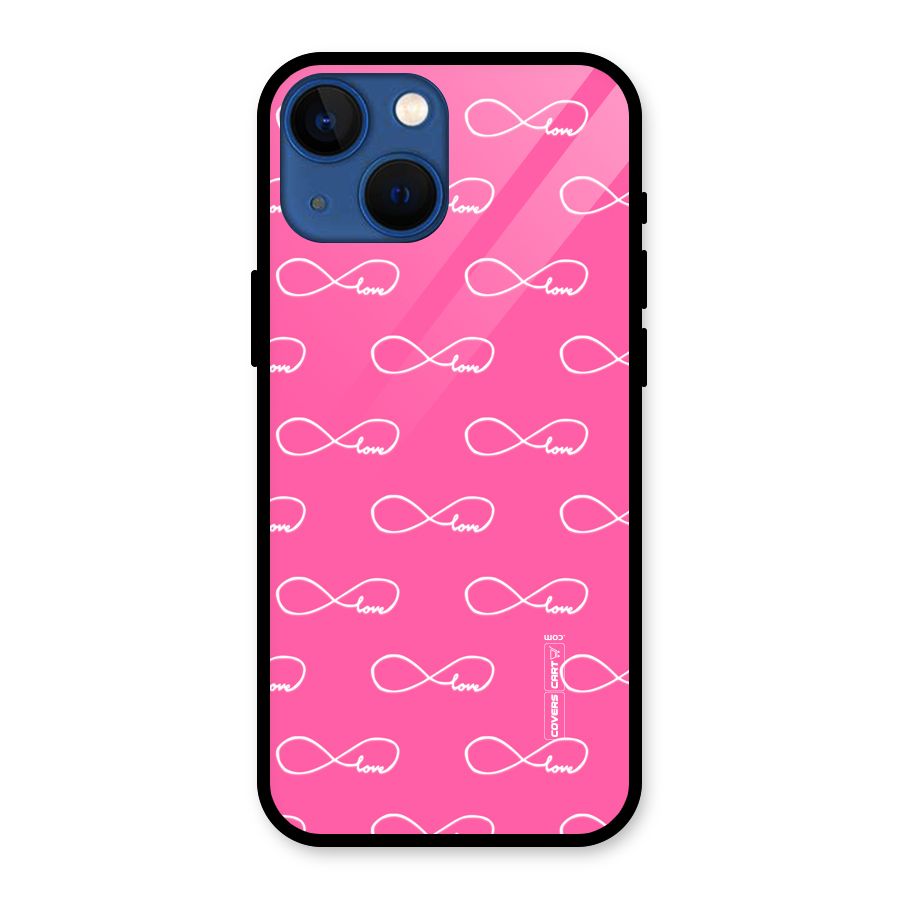 Infinity Love Glass Back Case for iPhone 13 Mini