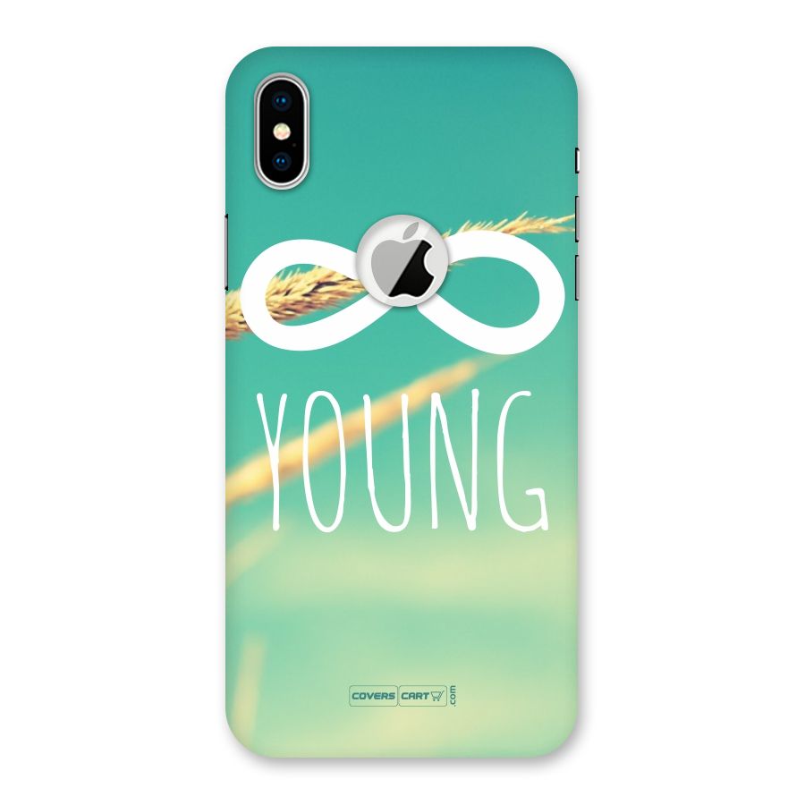Infinity Young Back Case for iPhone X Logo Cut
