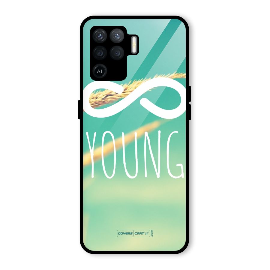 Infinity Young Glass Back Case for Oppo F19 Pro