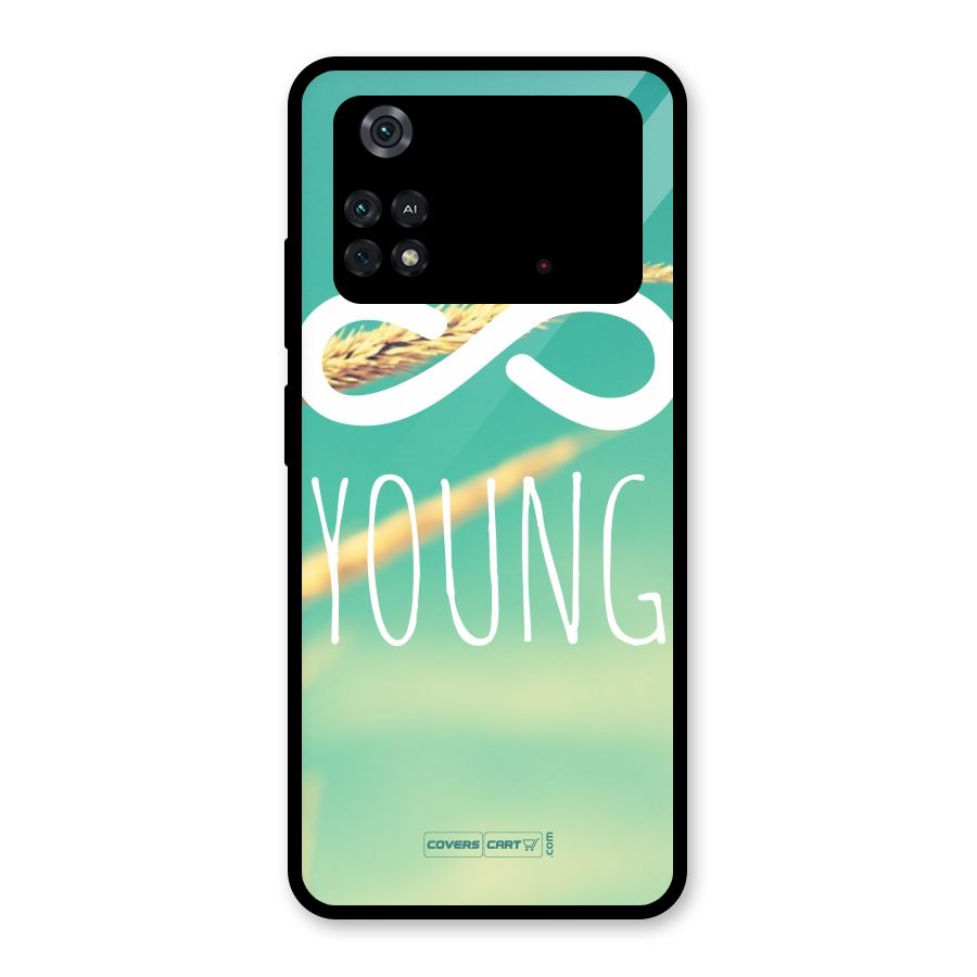 Infinity Young Glass Back Case for Poco M4 Pro 4G