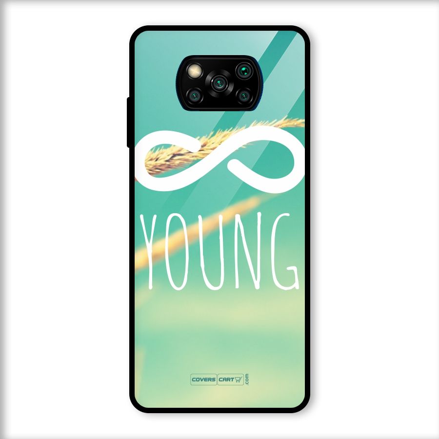 Infinity Young Glass Back Case for Poco X3