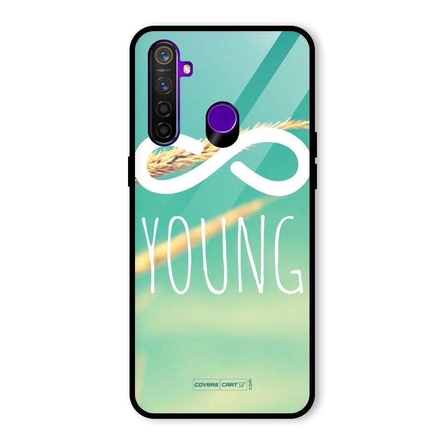 Infinity Young Glass Back Case for Realme 5 Pro