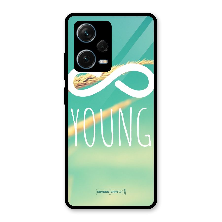 Infinity Young Glass Back Case for Redmi Note 12 Pro Plus 5G