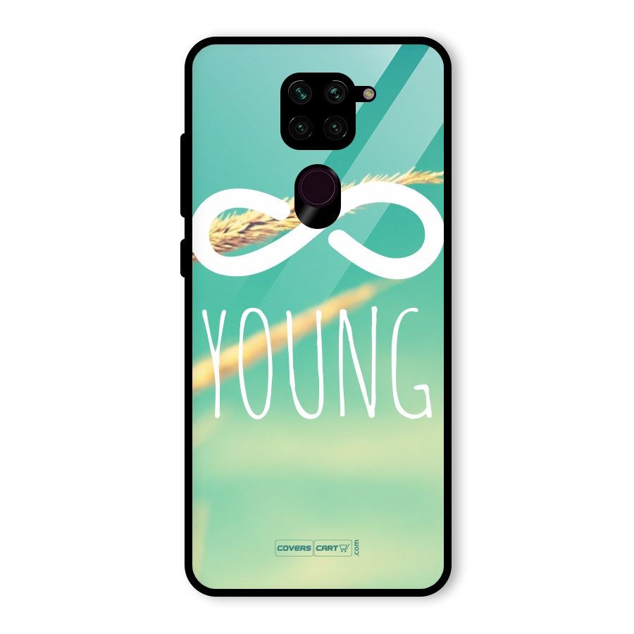 Infinity Young Glass Back Case for Redmi Note 9