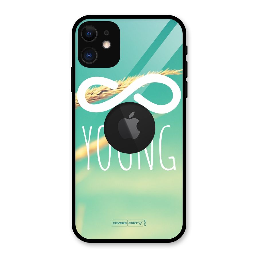 Infinity Young Glass Back Case for iPhone 11 Logo Cut