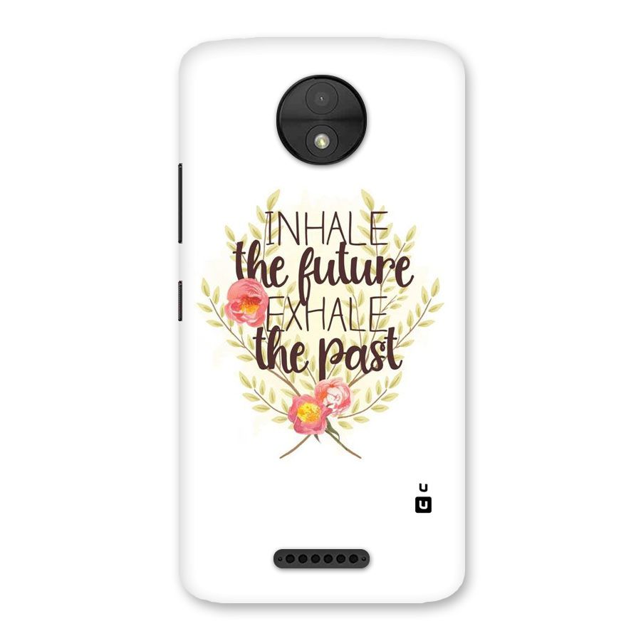 Inhale Future Back Case for Moto C