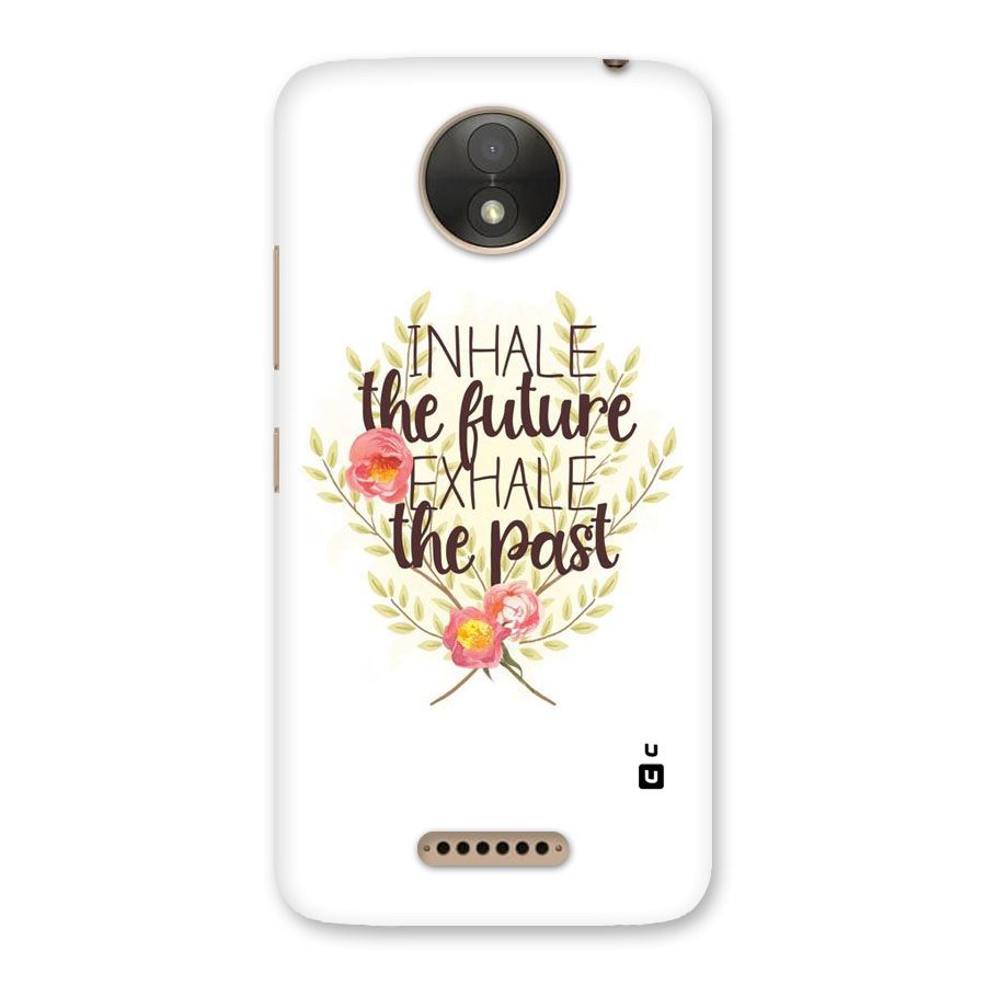Inhale Future Back Case for Moto C Plus