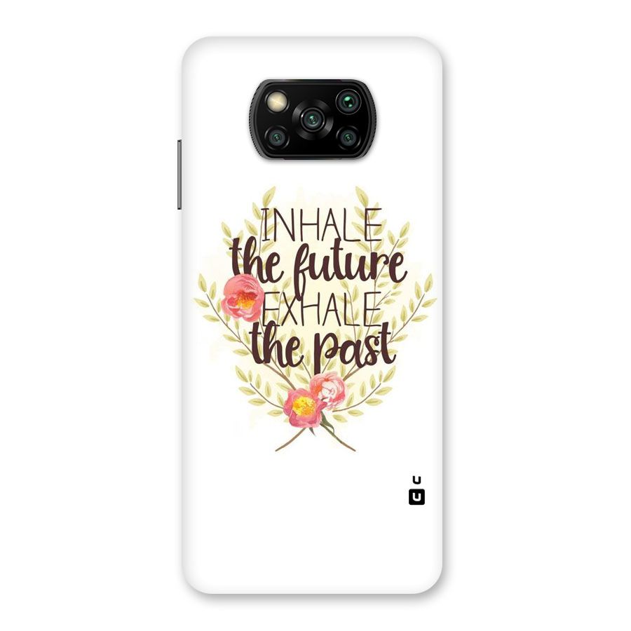 Inhale Future Back Case for Poco X3