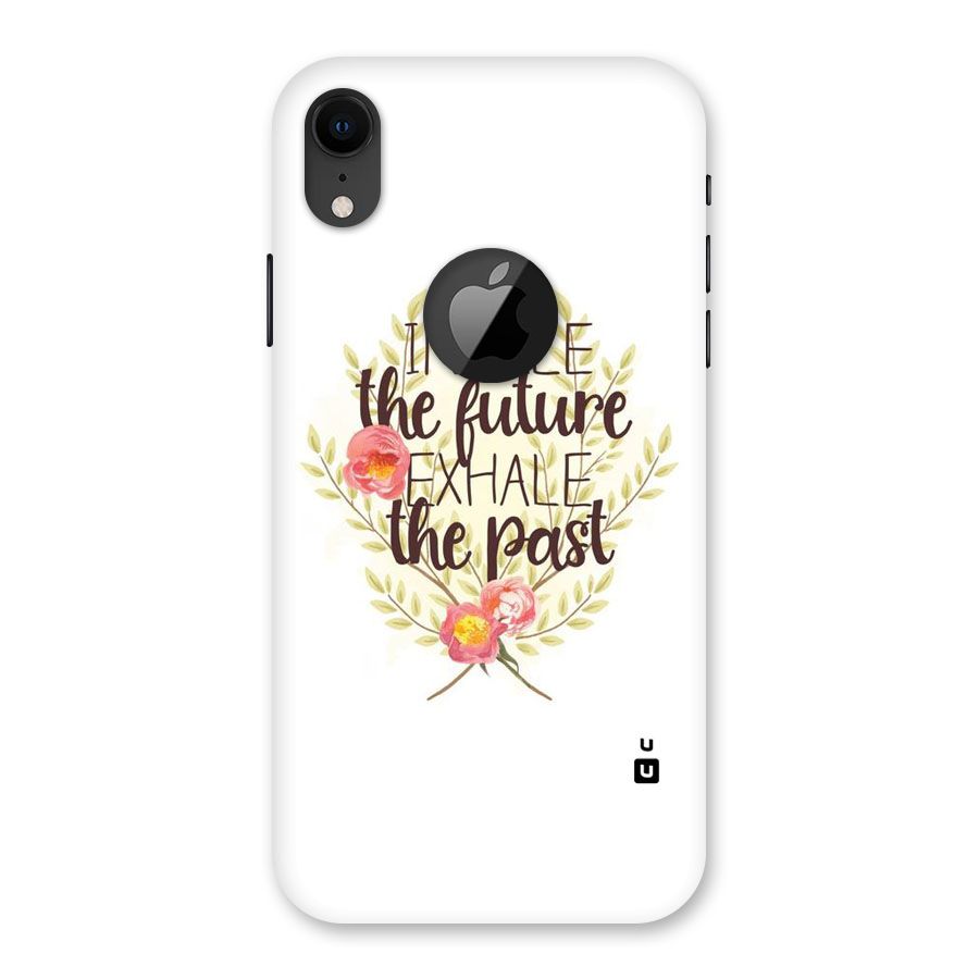 Inhale Future Back Case for iPhone XR Logo Cut
