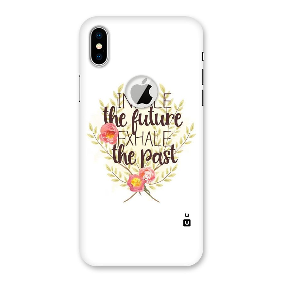 Inhale Future Back Case for iPhone X Logo Cut