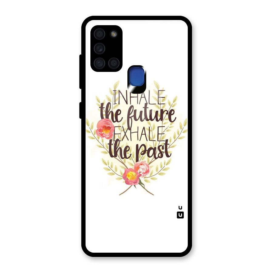 Inhale Future Glass Back Case for Galaxy A21s