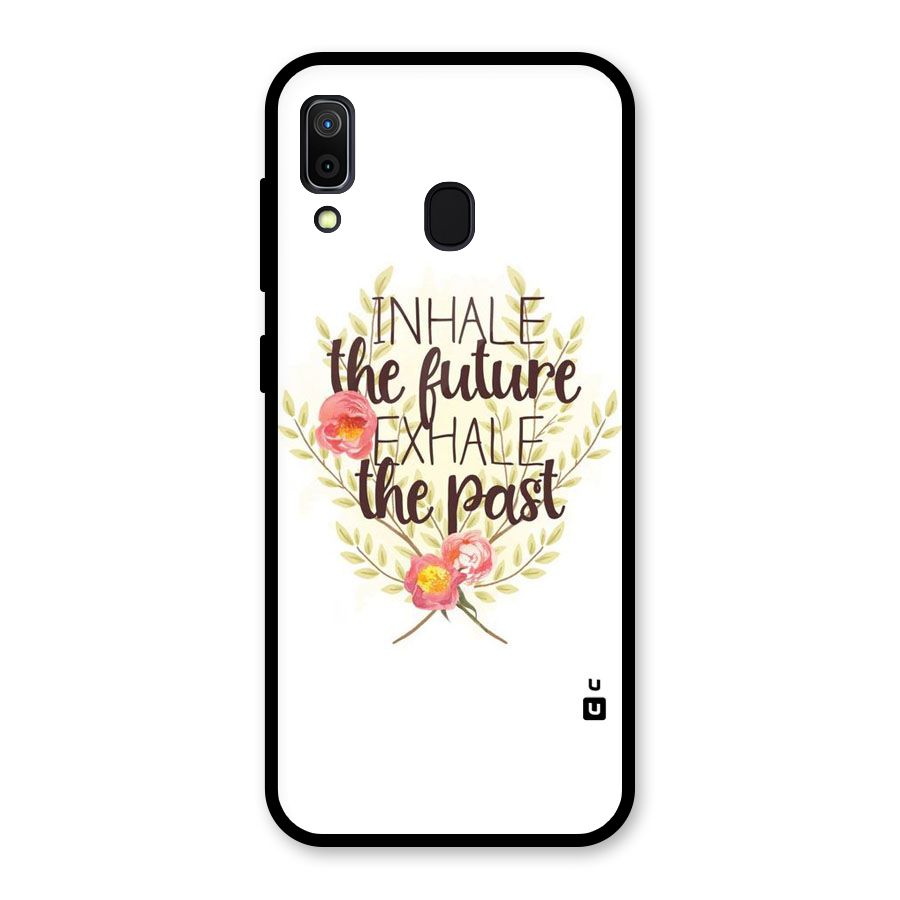 Inhale Future Glass Back Case for Galaxy A30