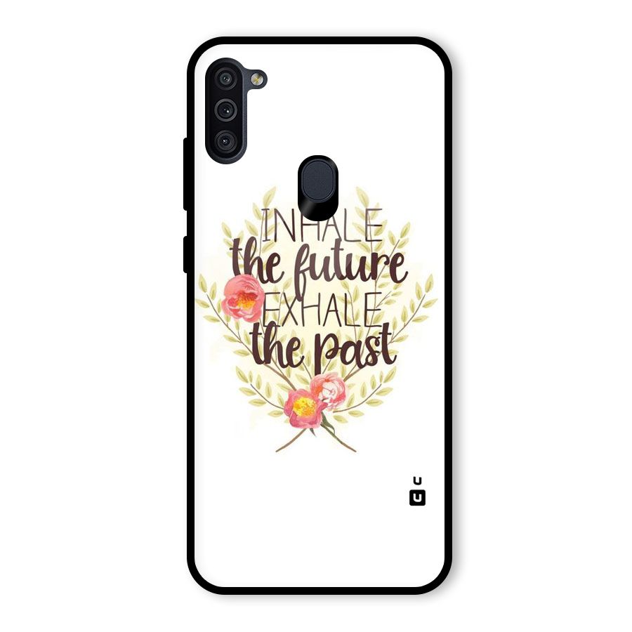 Inhale Future Glass Back Case for Galaxy M11
