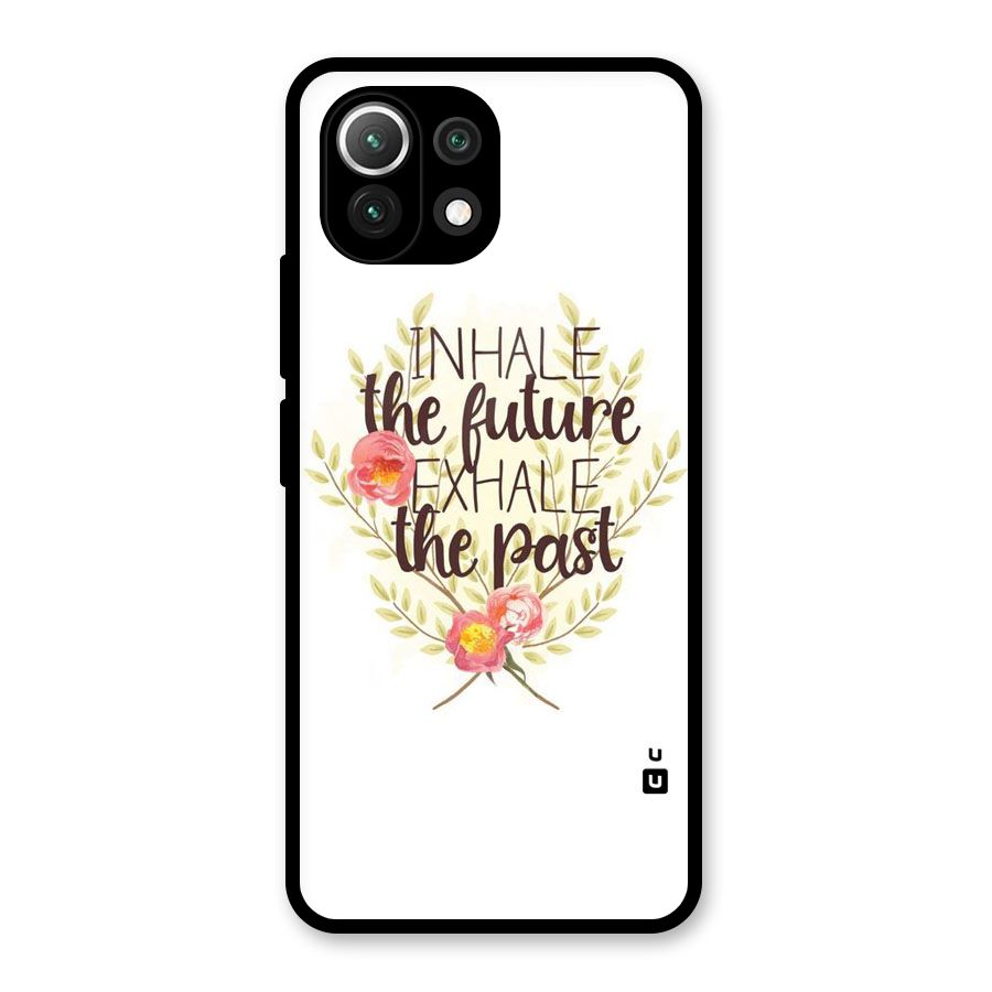 Inhale Future Glass Back Case for Mi 11 Lite NE 5G