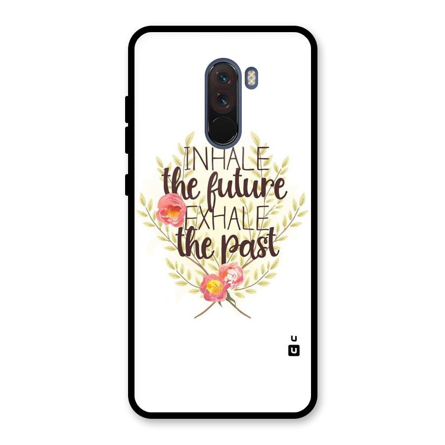 Inhale Future Glass Back Case for Poco F1