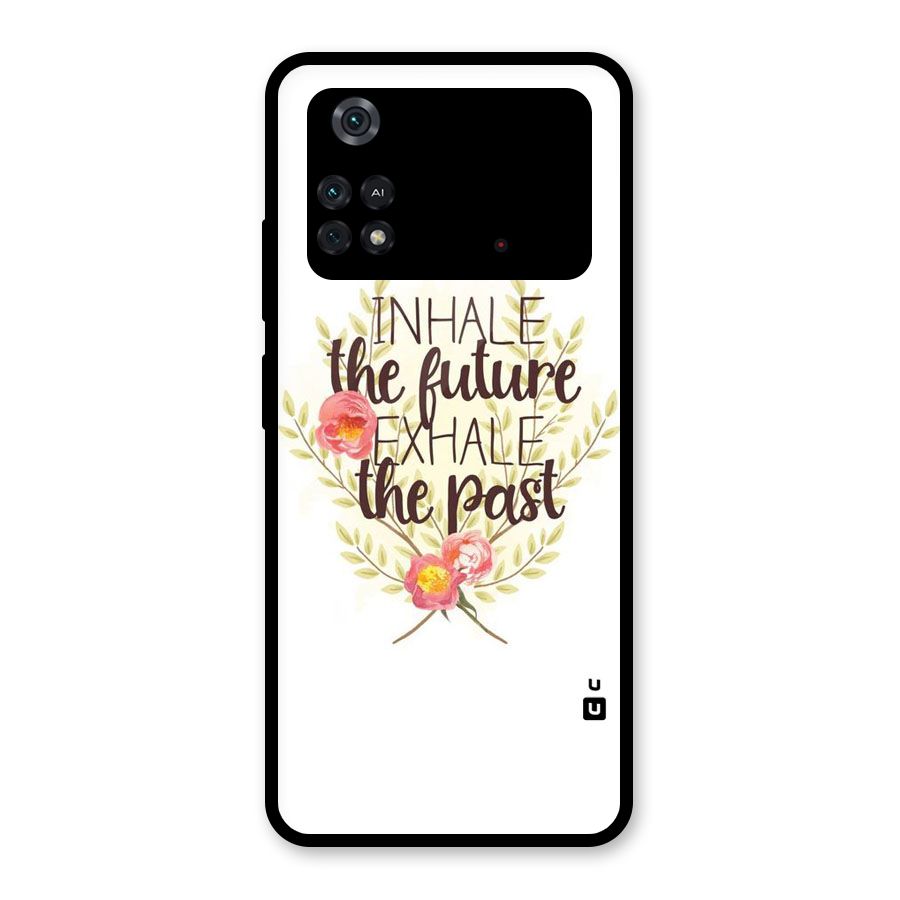 Inhale Future Glass Back Case for Poco M4 Pro 4G