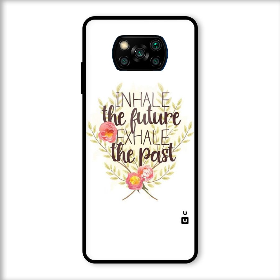 Inhale Future Glass Back Case for Poco X3