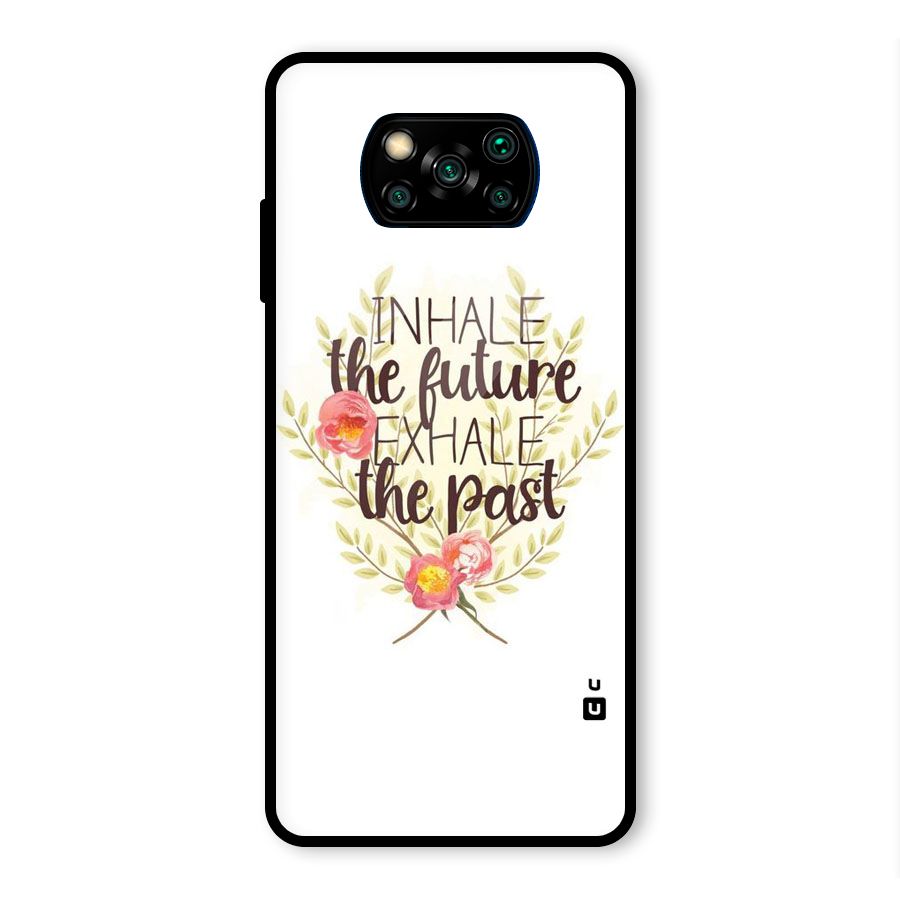 Inhale Future Glass Back Case for Poco X3 Pro
