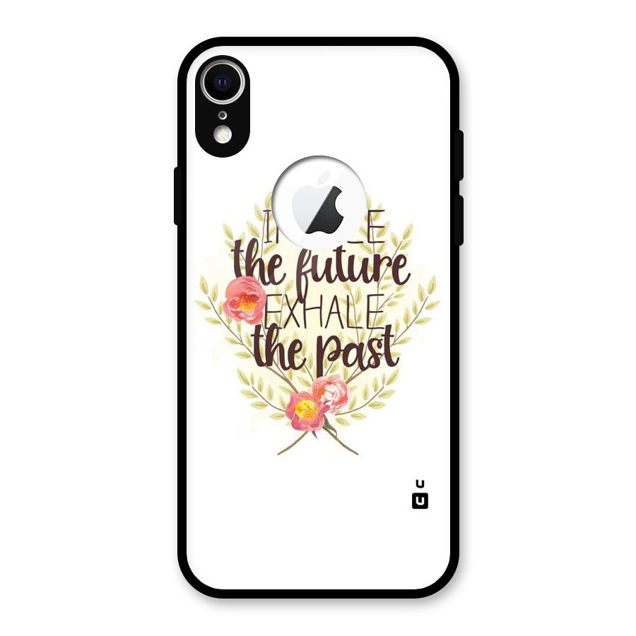 Inhale Future Glass Back Case for iPhone XR Logo Cut