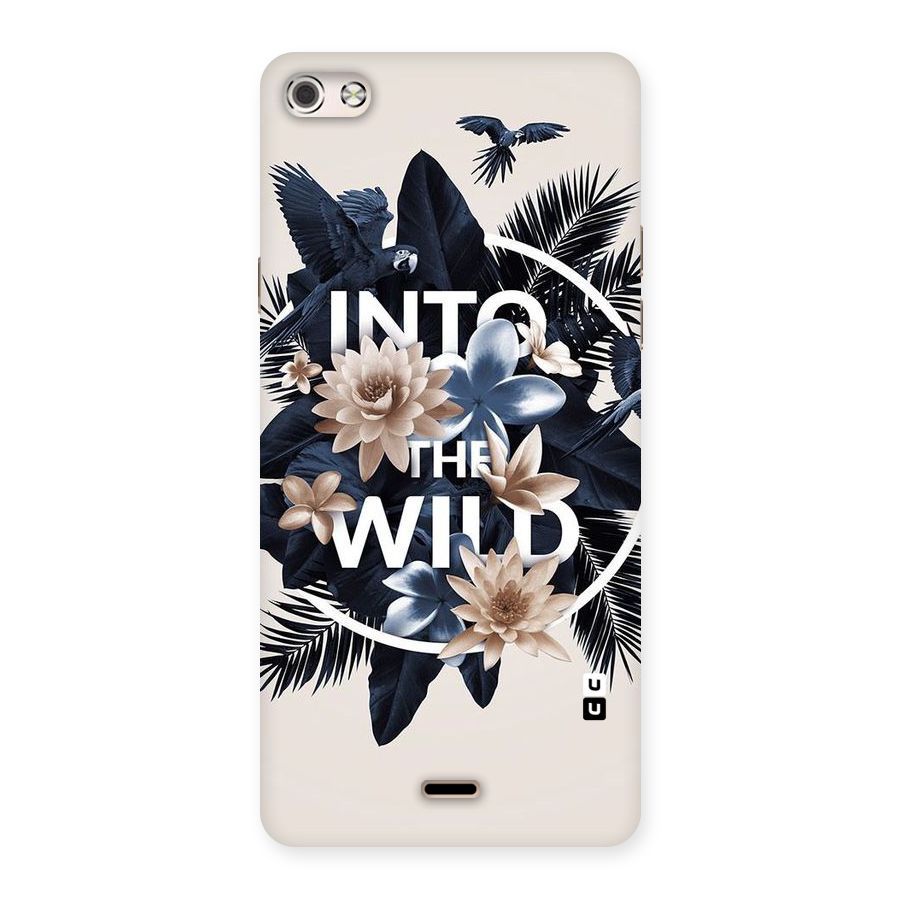 Into The Wild Blue Back Case for Micromax Canvas Silver 5