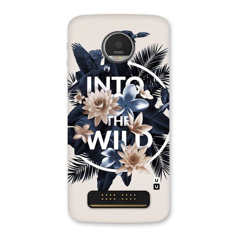 Into The Wild Blue Back Case for Moto Z Play