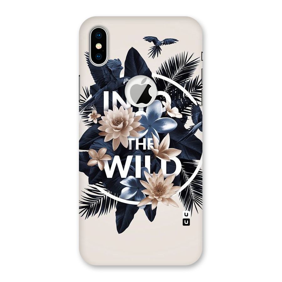 Into The Wild Blue Back Case for iPhone XS Logo Cut