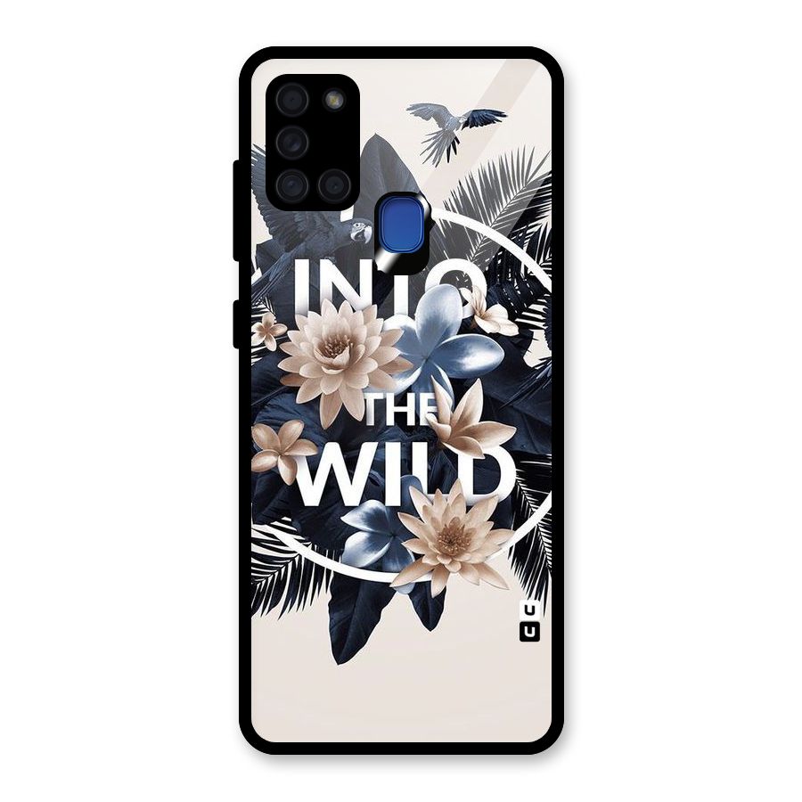 Into The Wild Blue Glass Back Case for Galaxy A21s