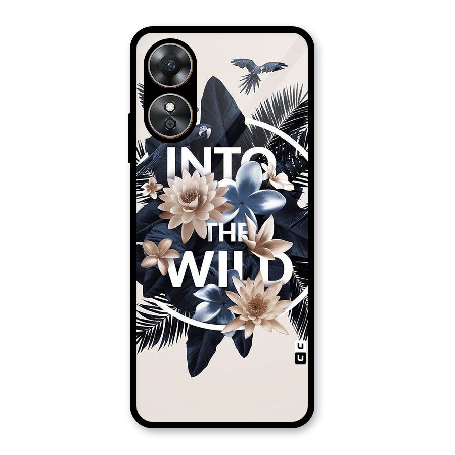 Into The Wild Blue Glass Back Case for Oppo A17