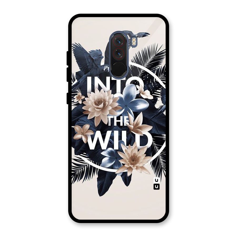 Into The Wild Blue Glass Back Case for Poco F1