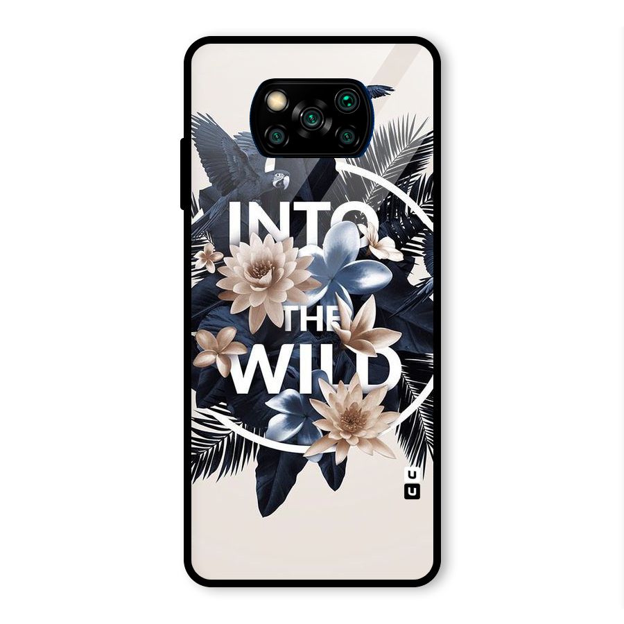 Into The Wild Blue Glass Back Case for Poco X3 Pro