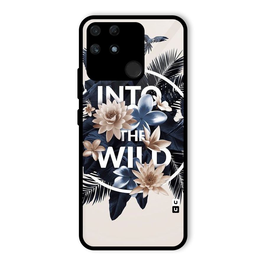 Into The Wild Blue Glass Back Case for Realme Narzo 50A