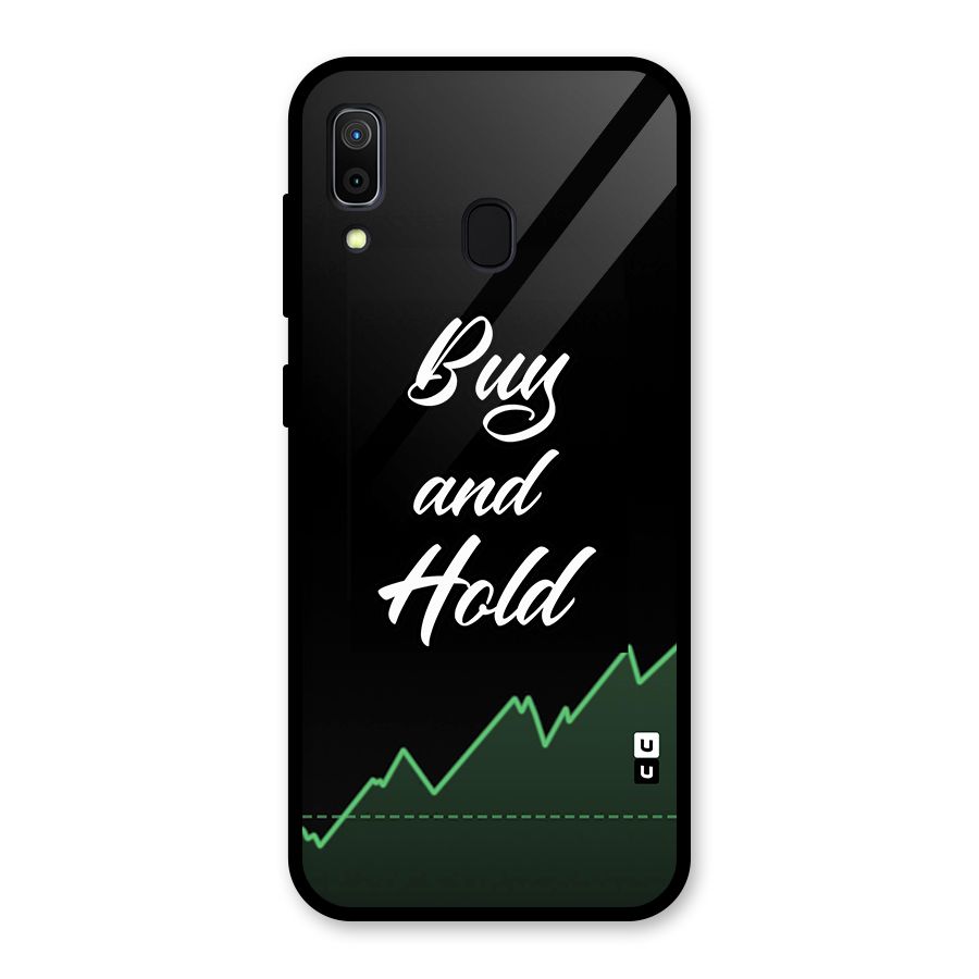Investors Quote Buy and Hold Glass Back Case for Galaxy A30