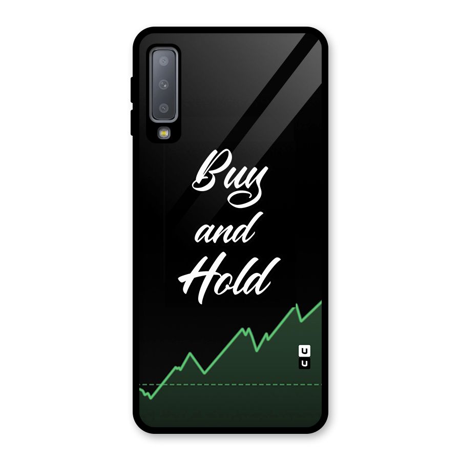 Investors Quote Buy and Hold Glass Back Case for Galaxy A7 (2018)