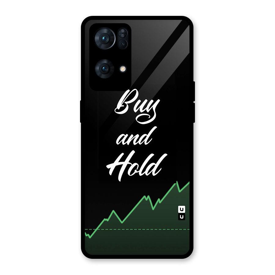 Investors Quote Buy and Hold Glass Back Case for Oppo Reno7 Pro 5G