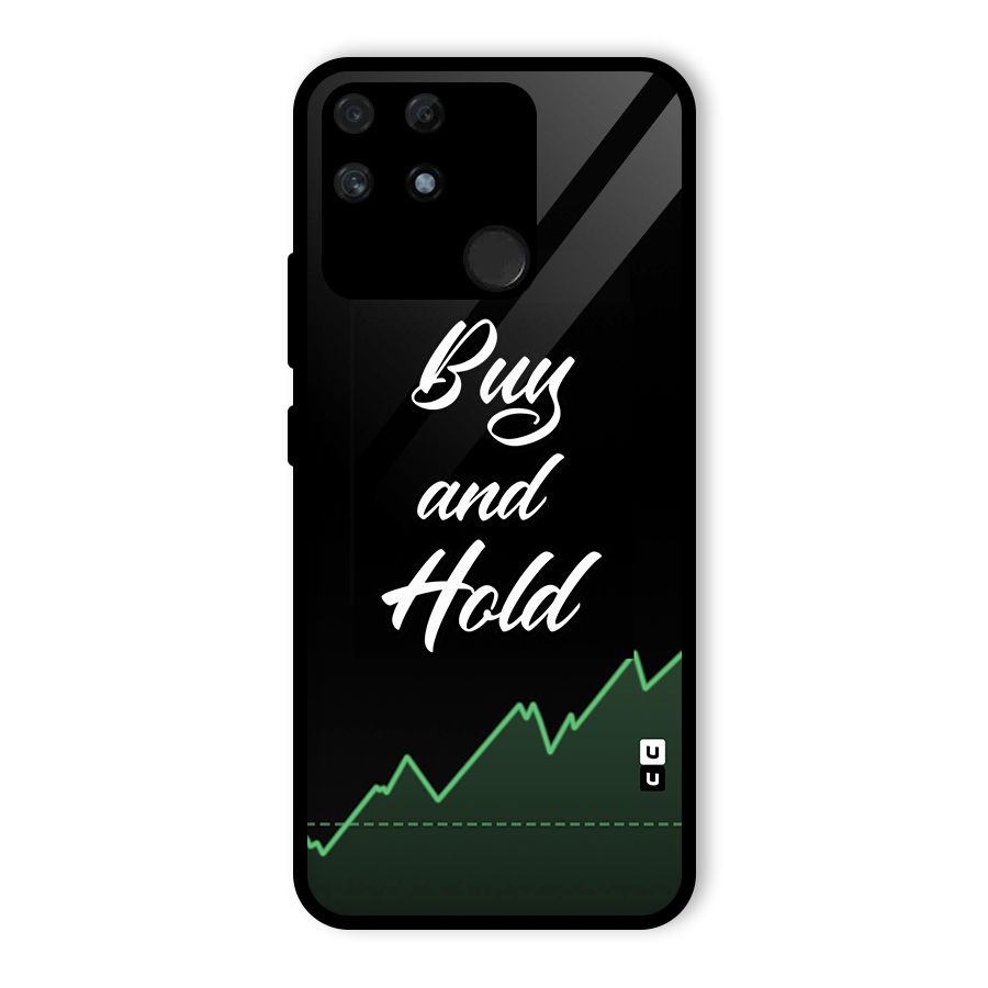 Investors Quote Buy and Hold Glass Back Case for Realme Narzo 50A