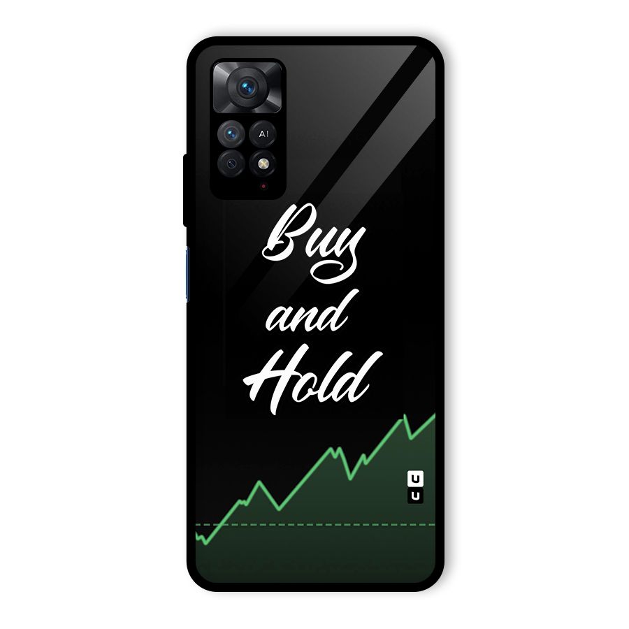 Investors Quote Buy and Hold Glass Back Case for Redmi Note 11 Pro