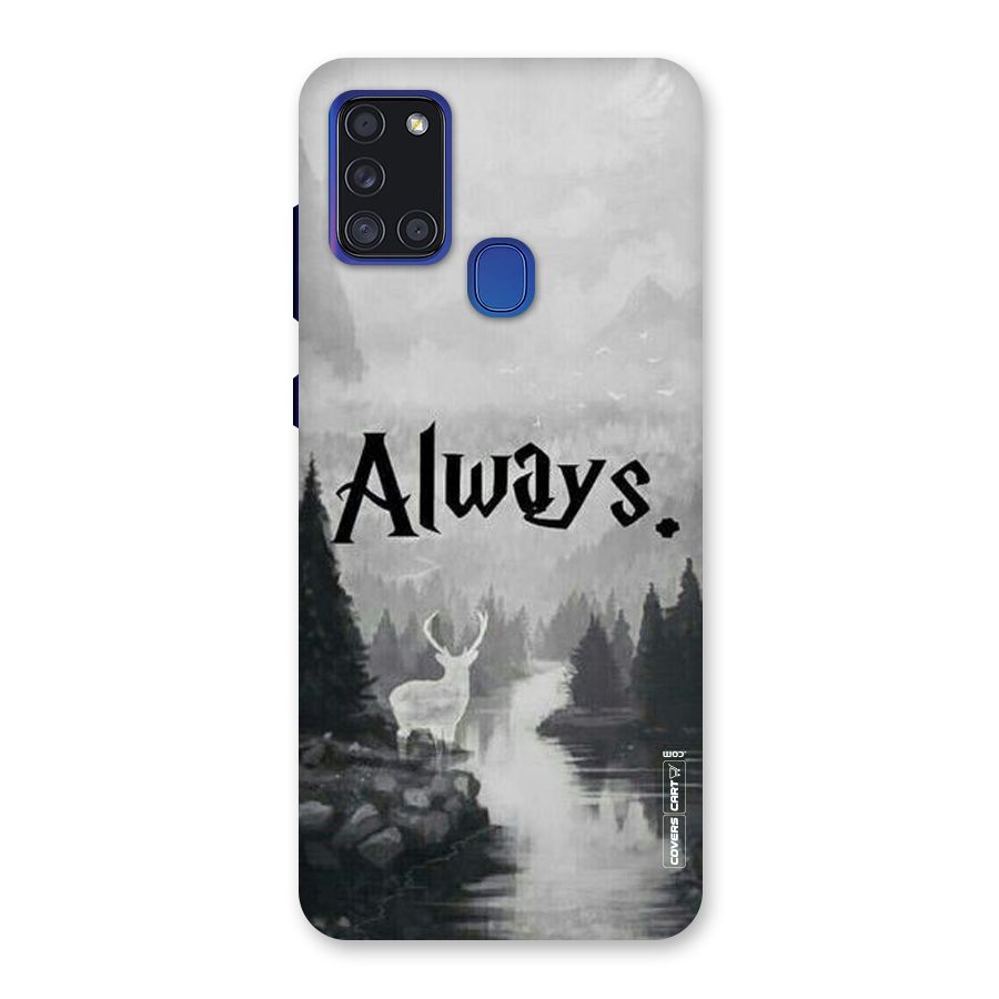Invisible Deer Back Case for Galaxy A21s