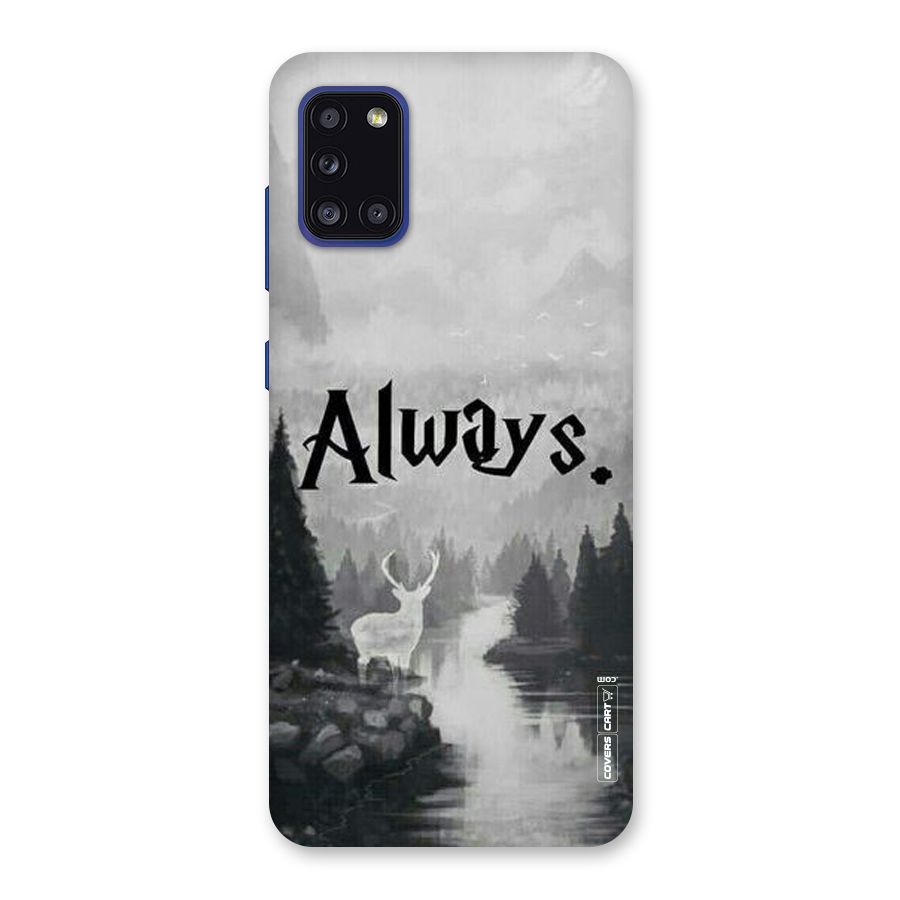 Invisible Deer Back Case for Galaxy A31
