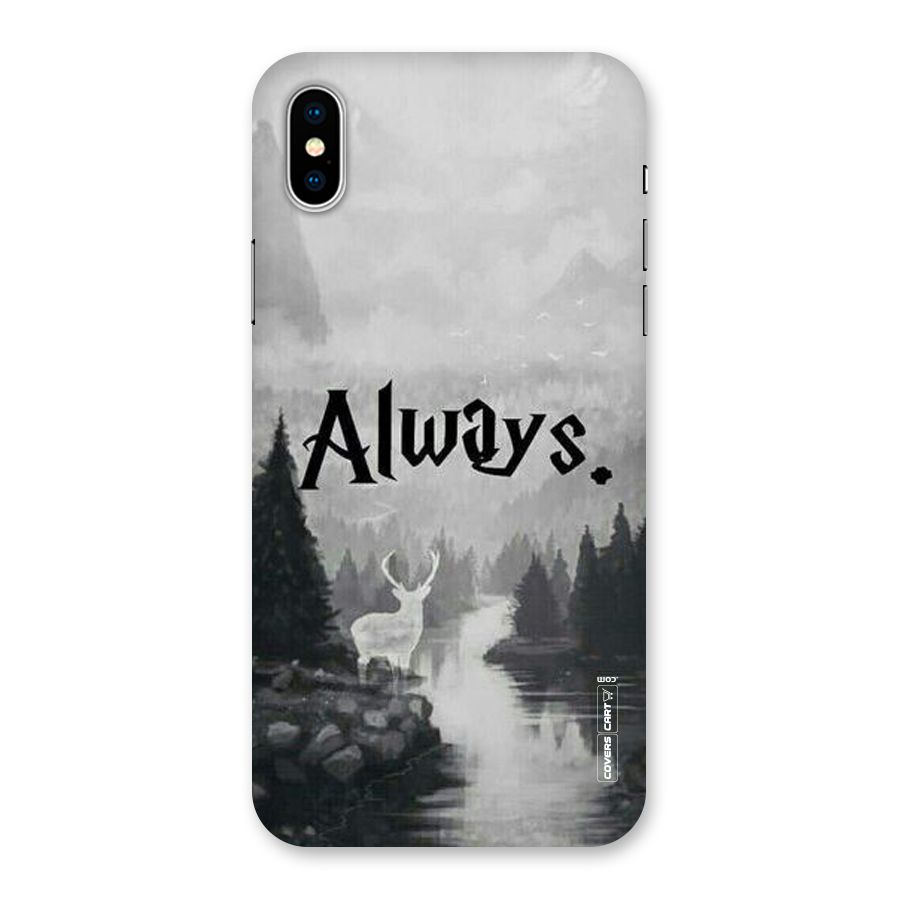Invisible Deer Back Case for iPhone XS